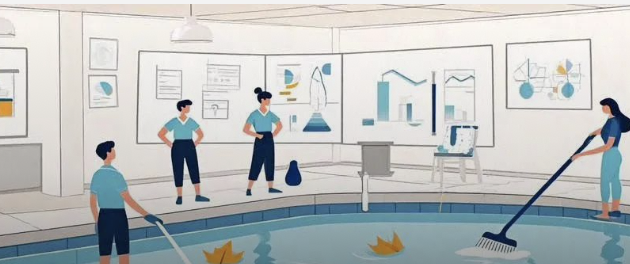 【鷹隆培訓】假山噴泉保潔作業